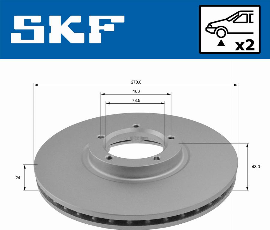 SKF VKBD 80849 V2 - Kočioni disk www.molydon.hr