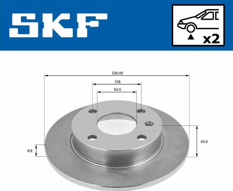 SKF VKBD 80845 S2 - Kočioni disk www.molydon.hr