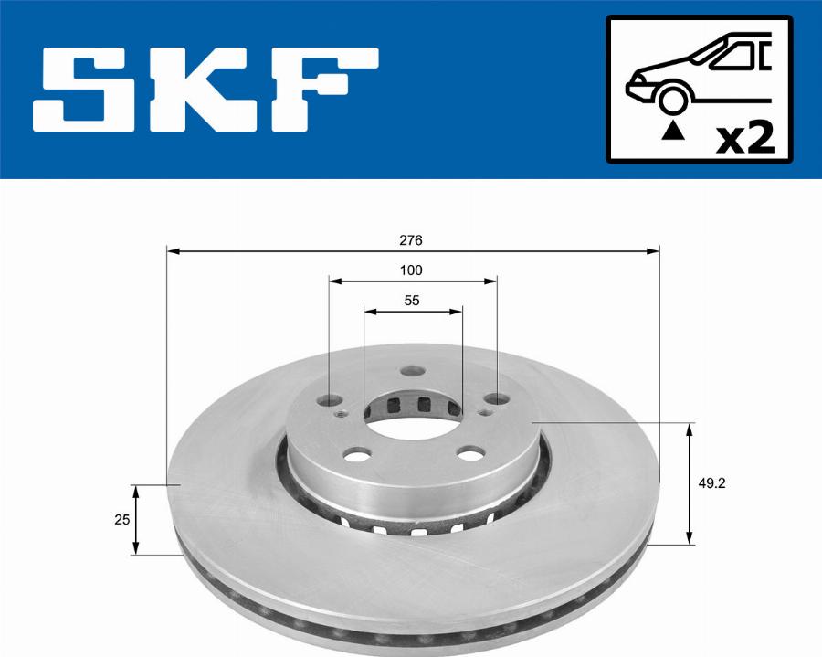 SKF VKBD 80853 V2 - Kočioni disk www.molydon.hr