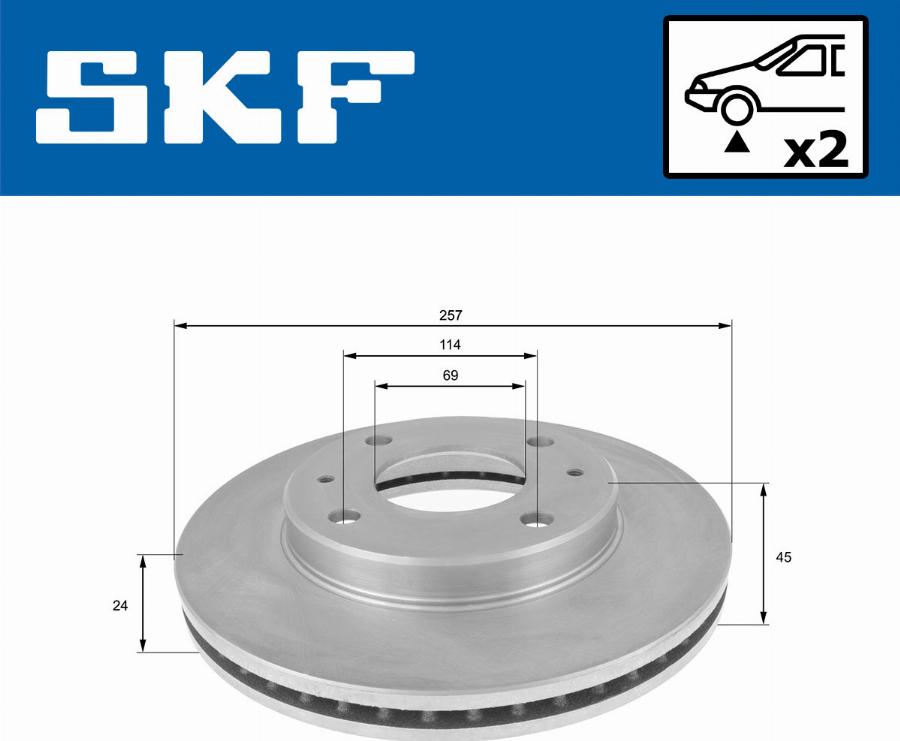 SKF VKBD 80867 V2 - Kočioni disk www.molydon.hr