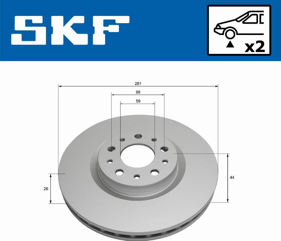 SKF VKBD 80809 V2 - Kočioni disk www.molydon.hr