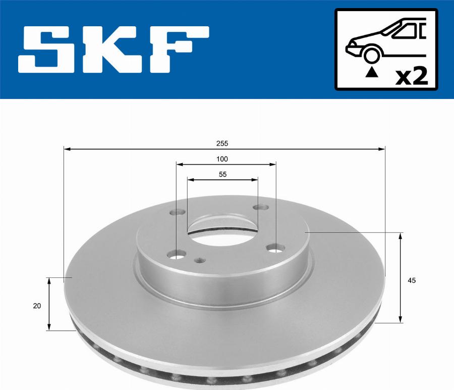 SKF VKBD 80804 V2 - Kočioni disk www.molydon.hr