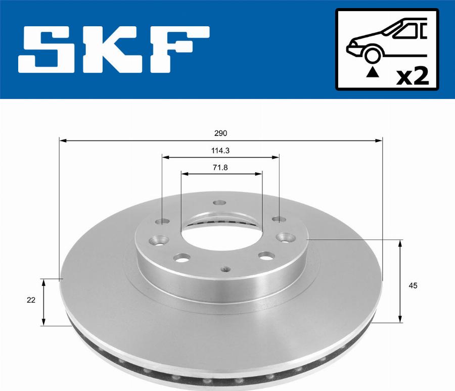 SKF VKBD 80807 V2 - Kočioni disk www.molydon.hr