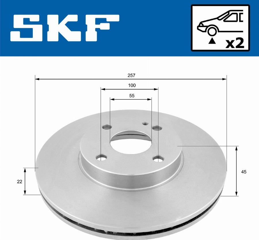 SKF VKBD 80810 V2 - Kočioni disk www.molydon.hr