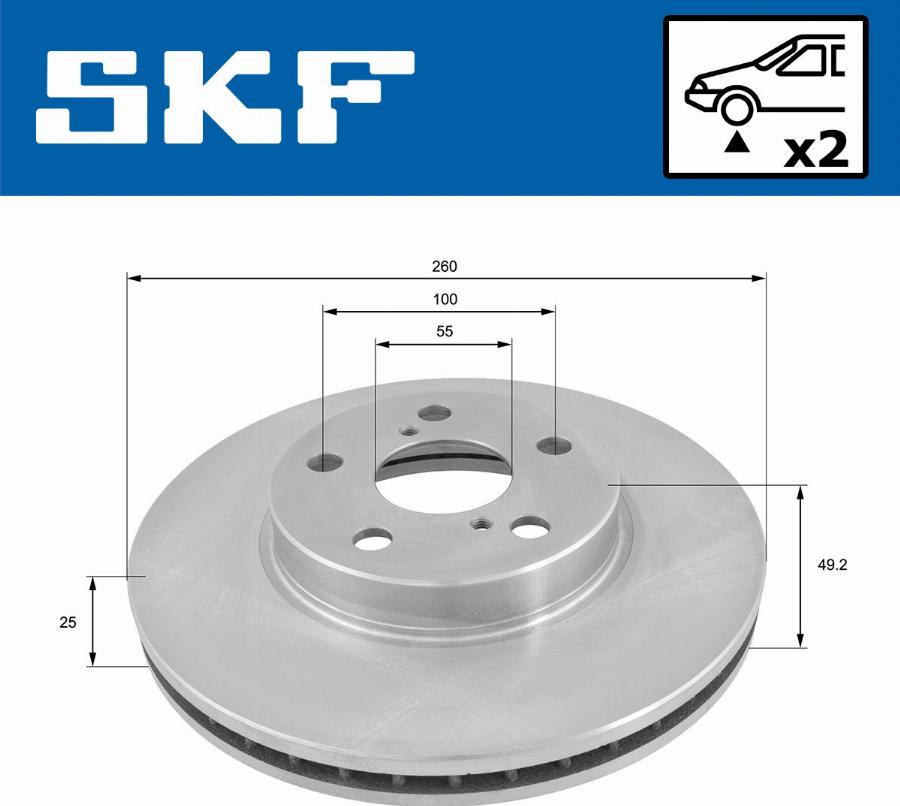 SKF VKBD 80818 V2 - Kočioni disk www.molydon.hr