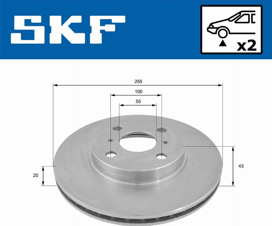 SKF VKBD 80839 V2 - Kočioni disk www.molydon.hr