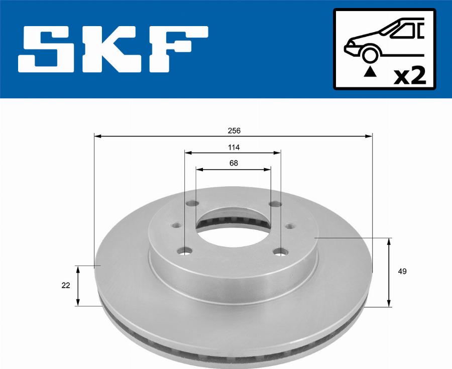 SKF VKBD 80828 V2 - Kočioni disk www.molydon.hr