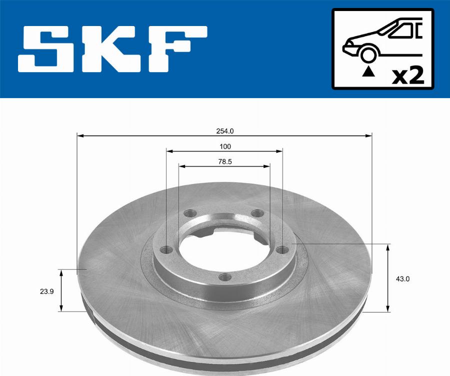 SKF VKBD 80876 V2 - Kočioni disk www.molydon.hr