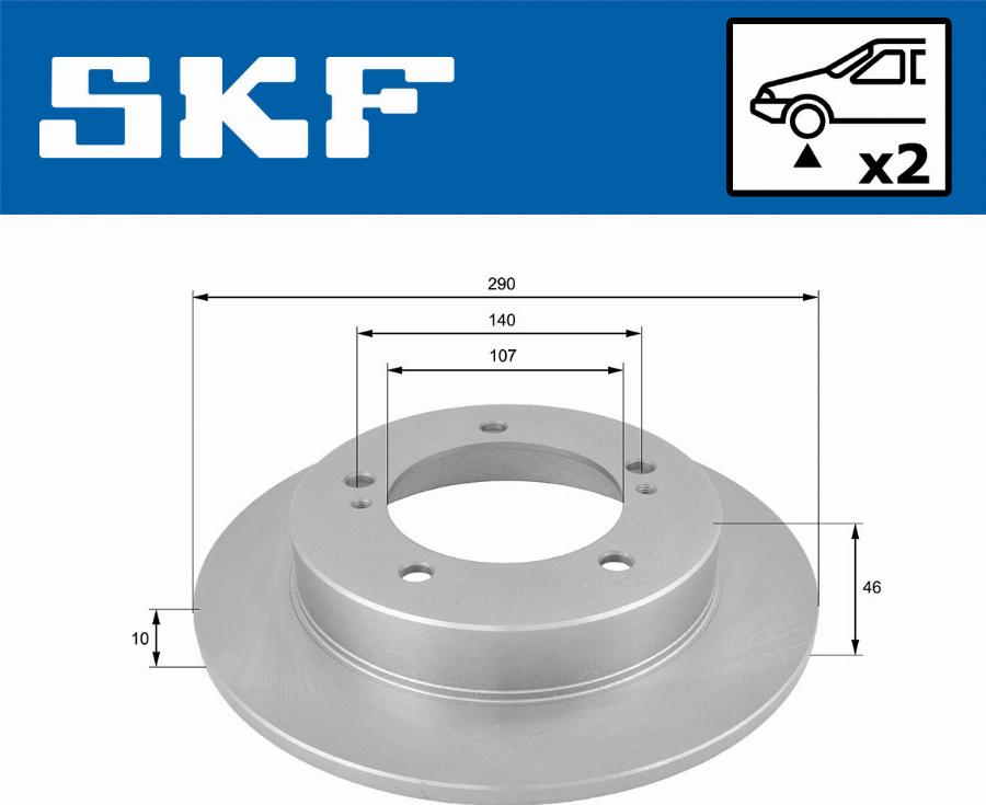 SKF VKBD 80399 S2 - Kočioni disk www.molydon.hr