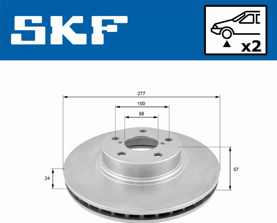 SKF VKBD 80341 V2 - Kočioni disk www.molydon.hr