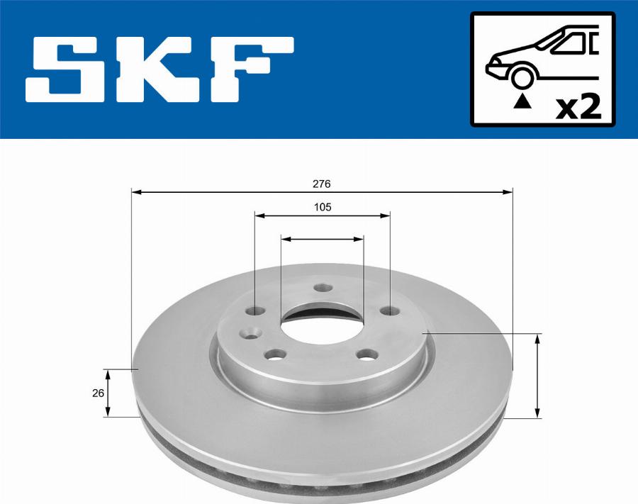 SKF VKBD 80354 V2 - Kočioni disk www.molydon.hr