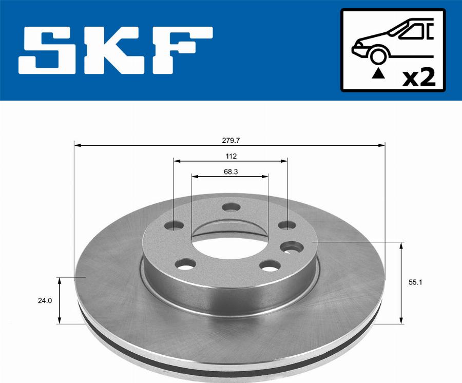 SKF VKBD 80358 V2 - Kočioni disk www.molydon.hr