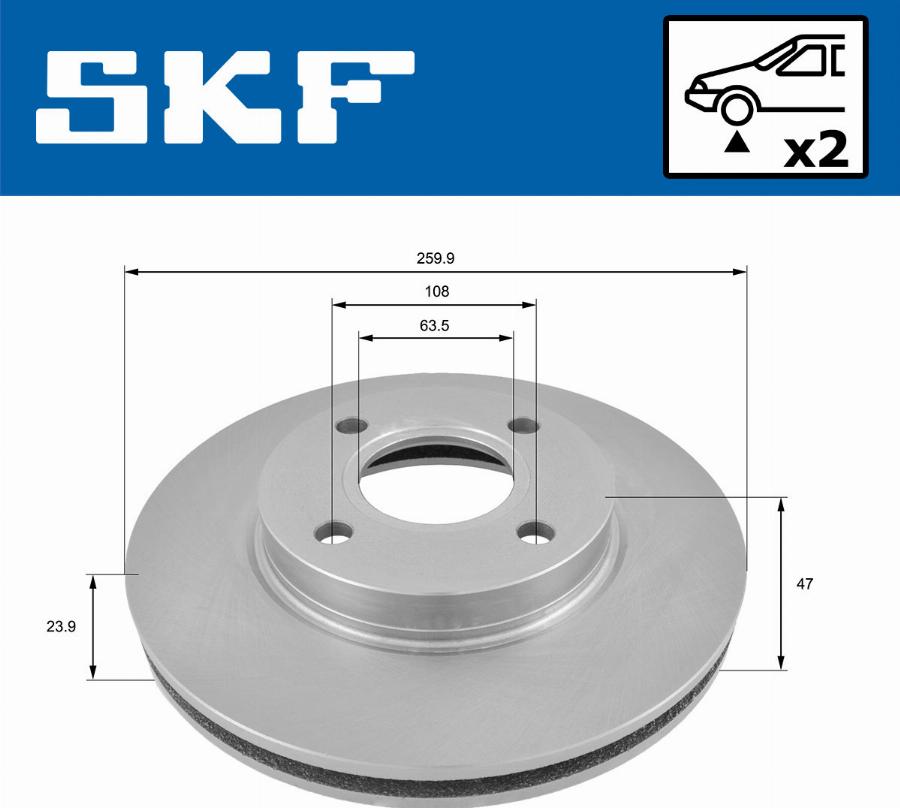 SKF VKBD 80365 V2 - Kočioni disk www.molydon.hr