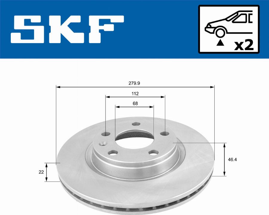 SKF VKBD 80319 V2 - Kočioni disk www.molydon.hr