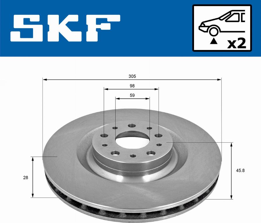 SKF VKBD 80317 V2 - Kočioni disk www.molydon.hr