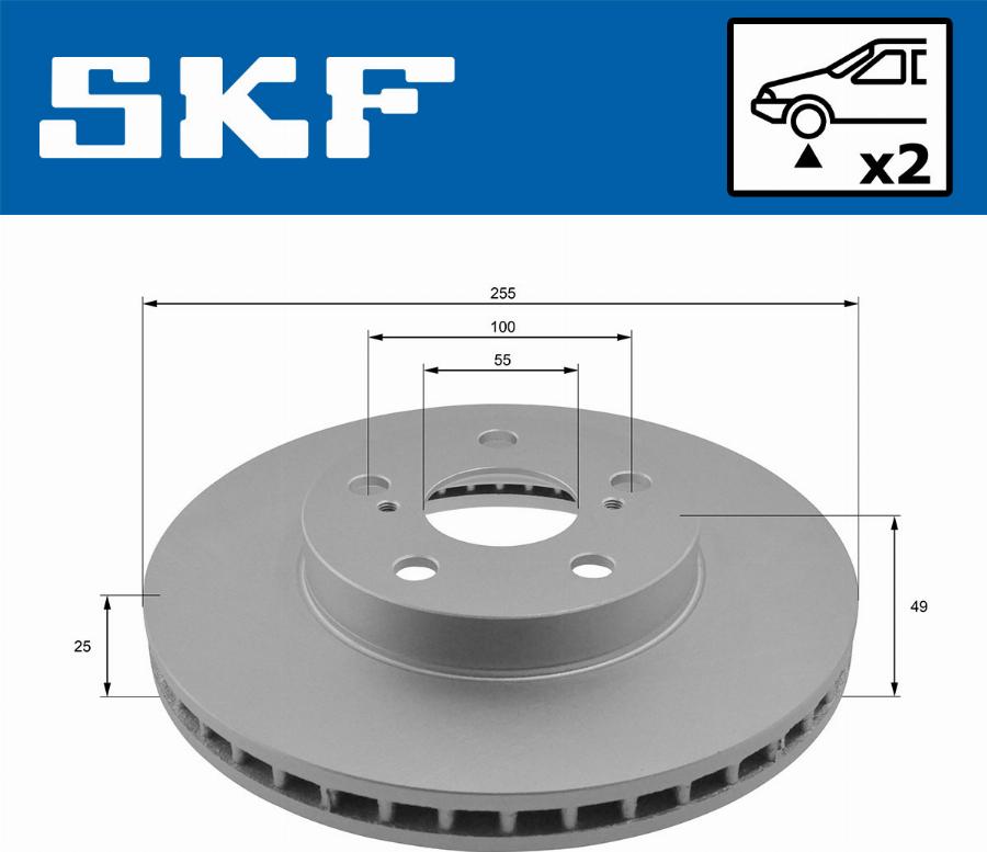 SKF VKBD 80383 V2 - Kočioni disk www.molydon.hr