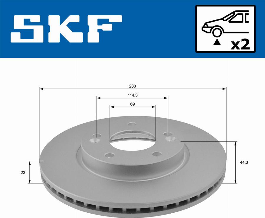 SKF VKBD 80323 V2 - Kočioni disk www.molydon.hr