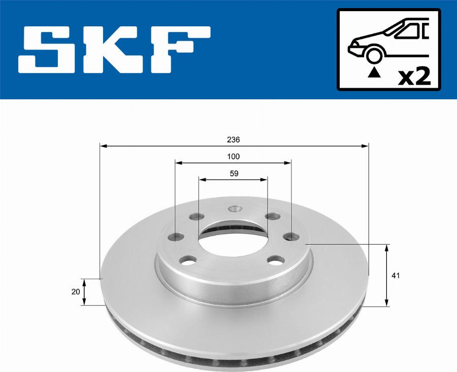 SKF VKBD 80250 V2 - Kočioni disk www.molydon.hr