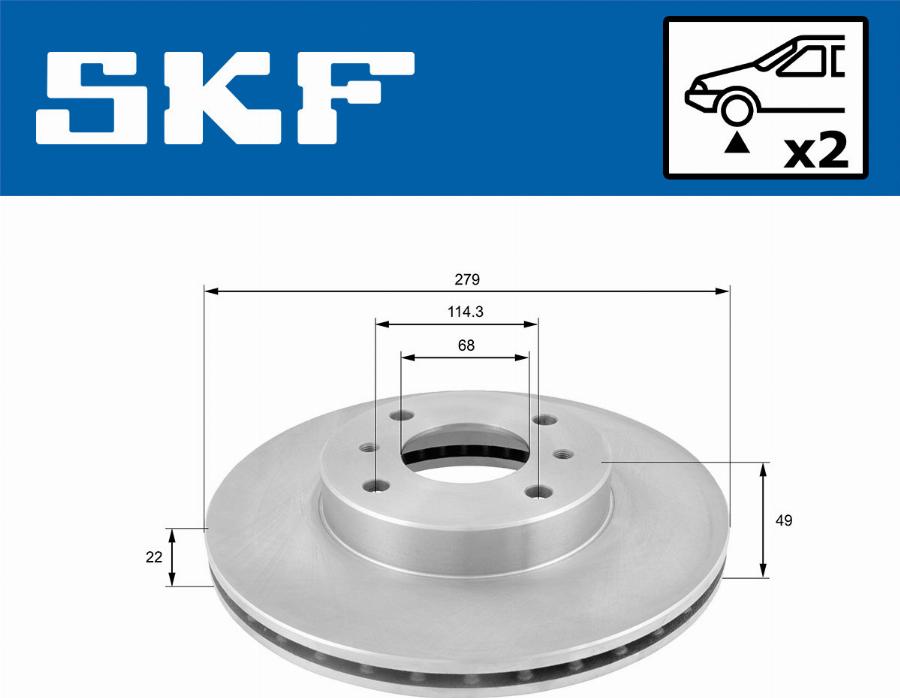 SKF VKBD 80264 V2 - Kočioni disk www.molydon.hr