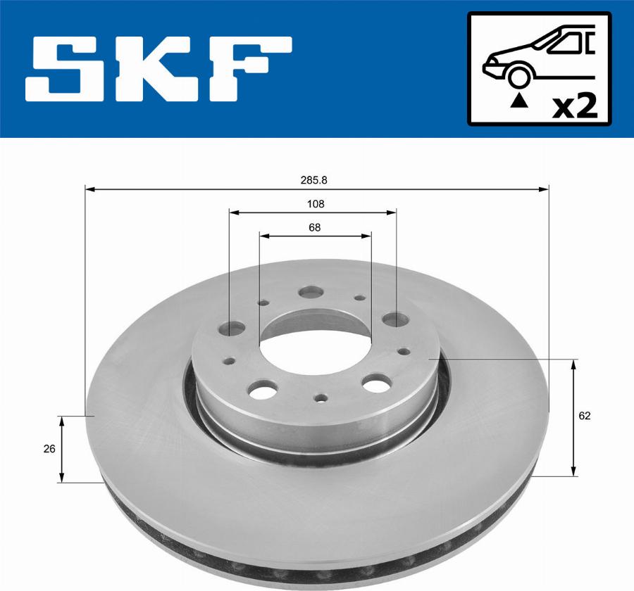 SKF VKBD 80261 V2 - Kočioni disk www.molydon.hr