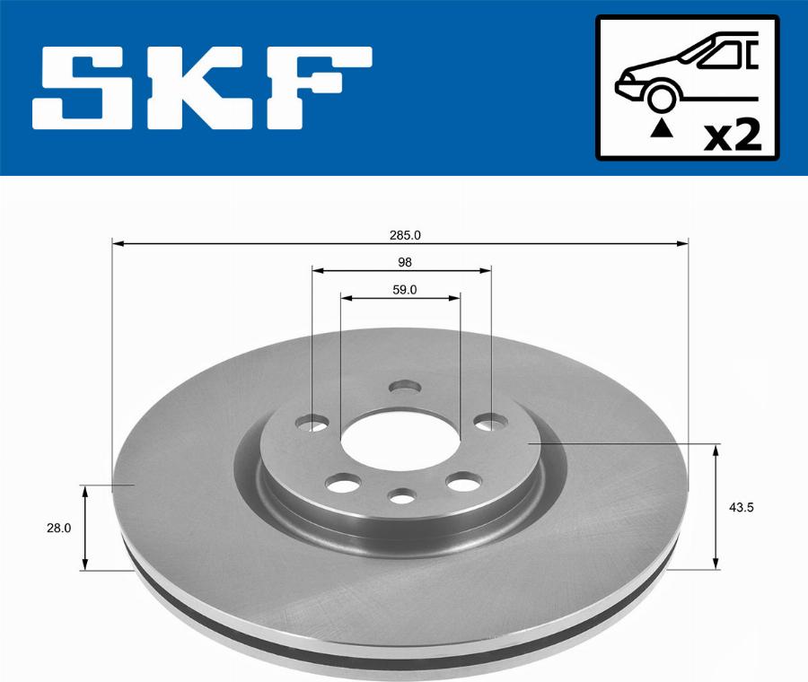 SKF VKBD 80208 V2 - Kočioni disk www.molydon.hr