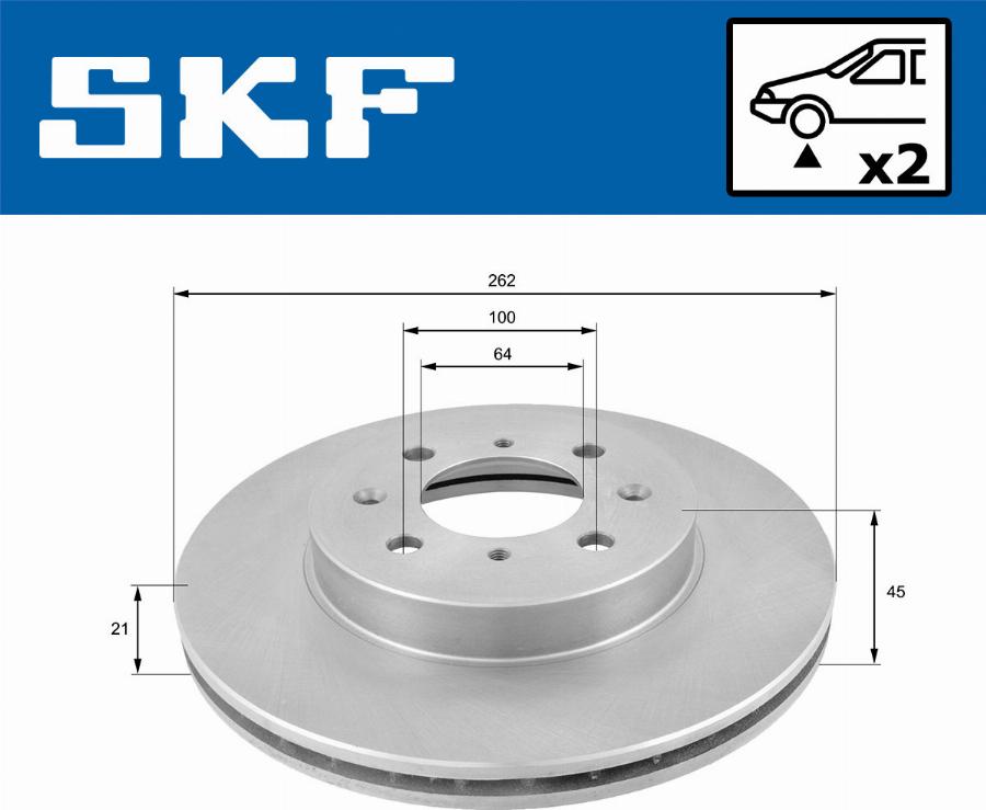 SKF VKBD 80215 V2 - Kočioni disk www.molydon.hr