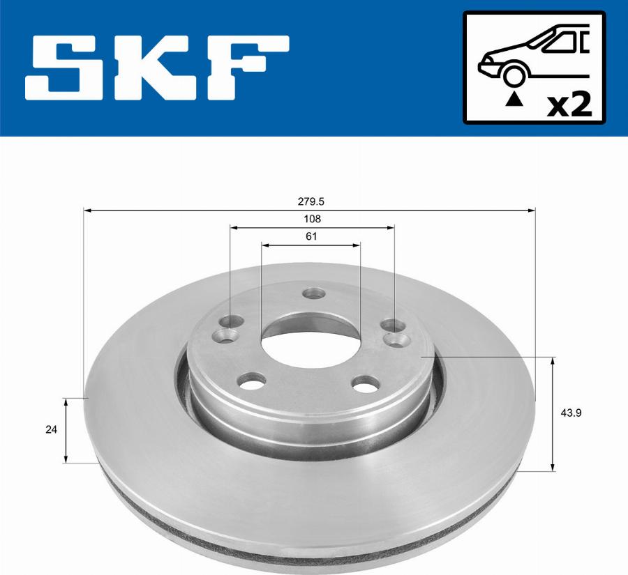 SKF VKBD 80210 V2 - Kočioni disk www.molydon.hr