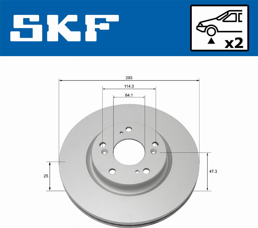 SKF VKBD 80289 V2 - Kočioni disk www.molydon.hr