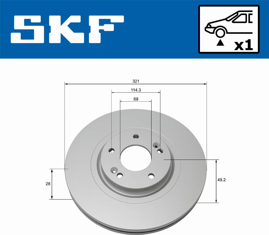 SKF VKBD 80281 V1 - Kočioni disk www.molydon.hr