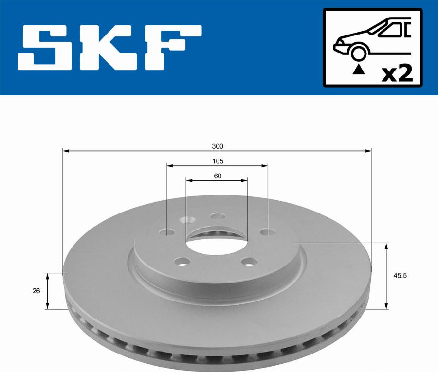 SKF VKBD 80221 V2 - Kočioni disk www.molydon.hr