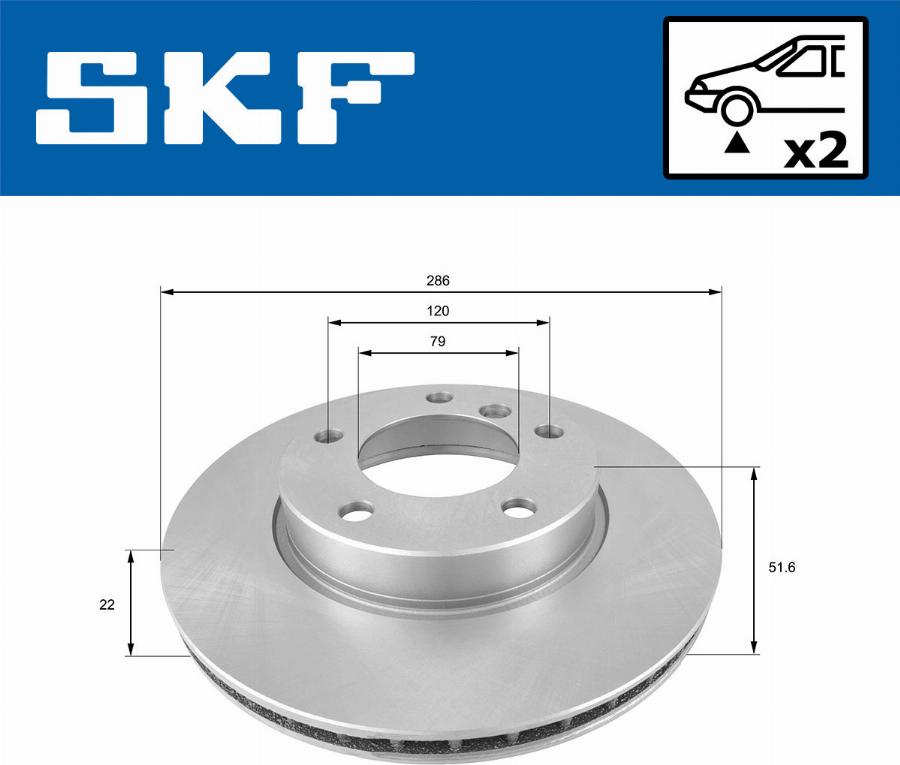 SKF VKBD 80276 V2 - Kočioni disk www.molydon.hr