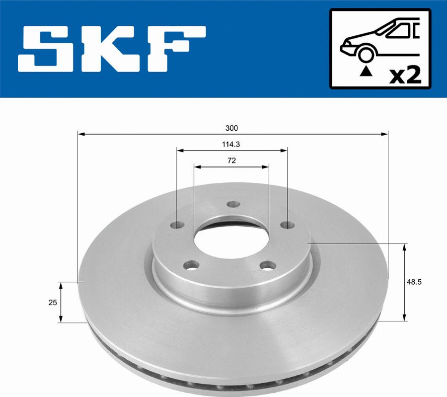 SKF VKBD 80273 V2 - Kočioni disk www.molydon.hr