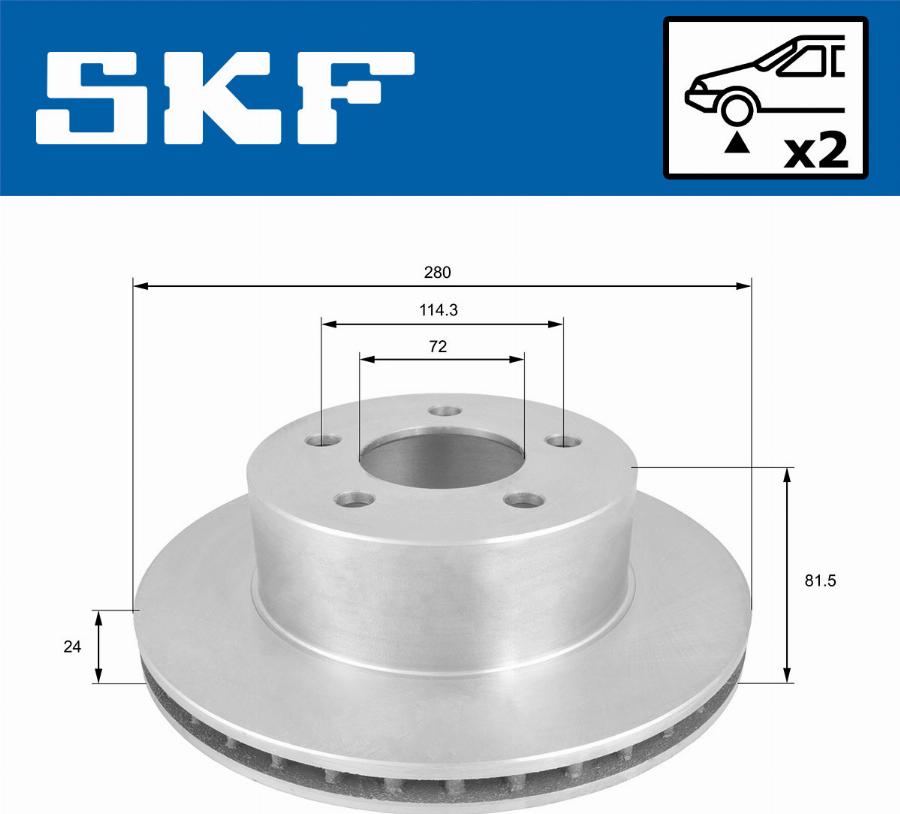 SKF VKBD 80756 V2 - Kočioni disk www.molydon.hr