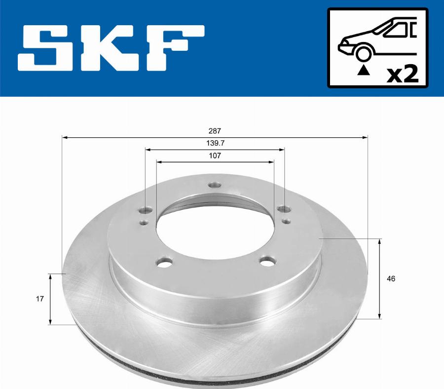 SKF VKBD 80707 V2 - Kočioni disk www.molydon.hr