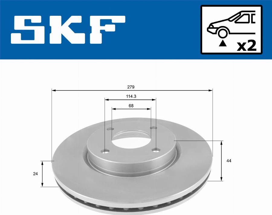 SKF VKBD 80734 V2 - Kočioni disk www.molydon.hr