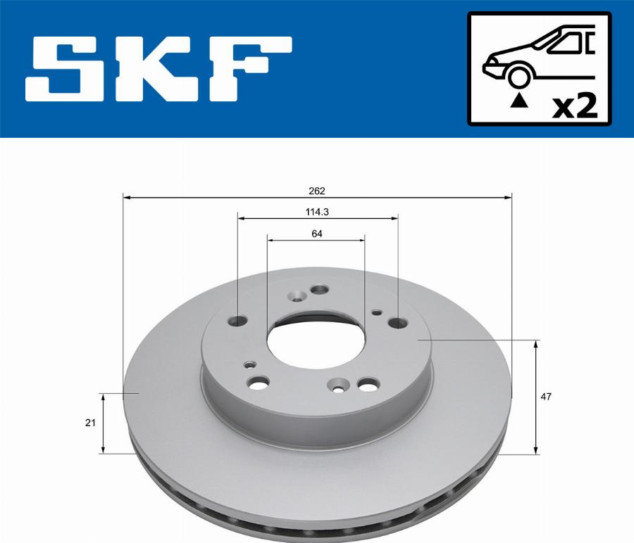 SKF VKBD 80732 V2 - Kočioni disk www.molydon.hr