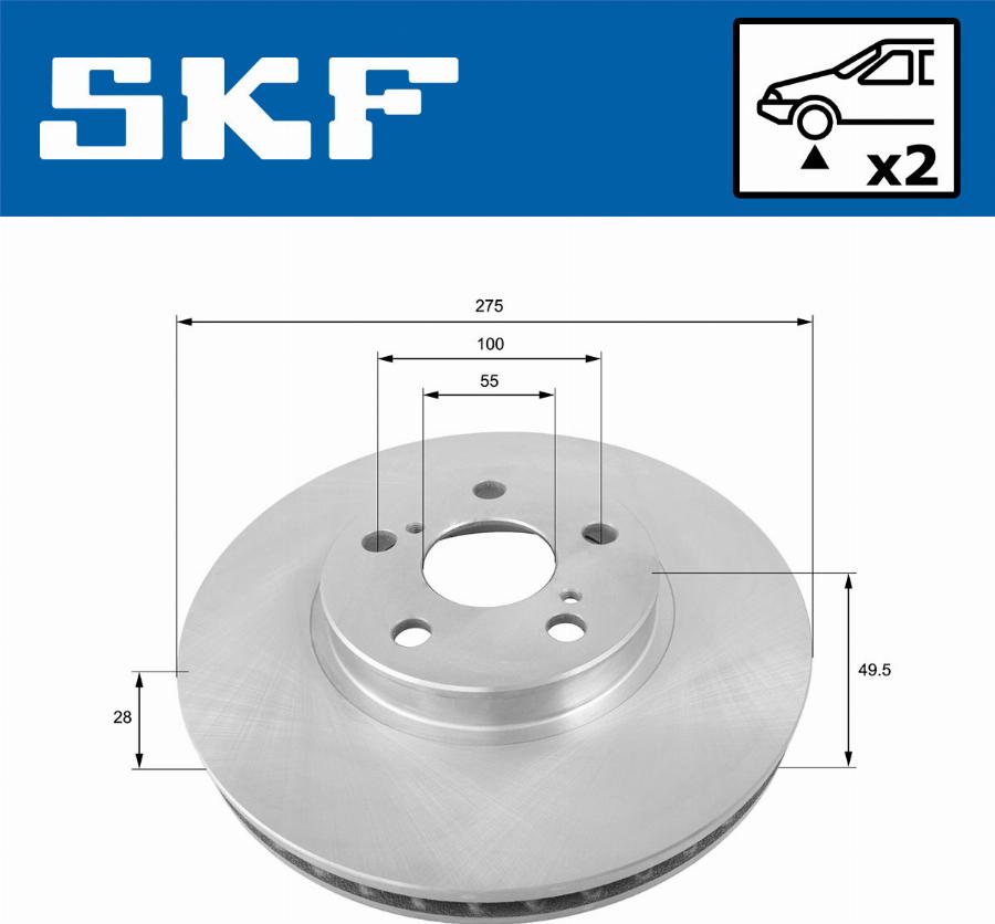 SKF VKBD 80774 V2 - Kočioni disk www.molydon.hr