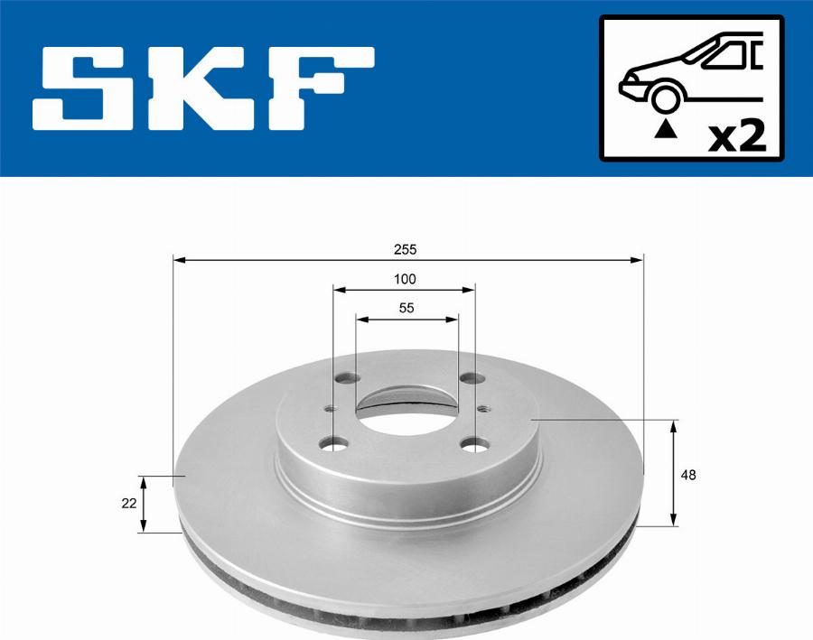 SKF VKBD 80771 V2 - Kočioni disk www.molydon.hr