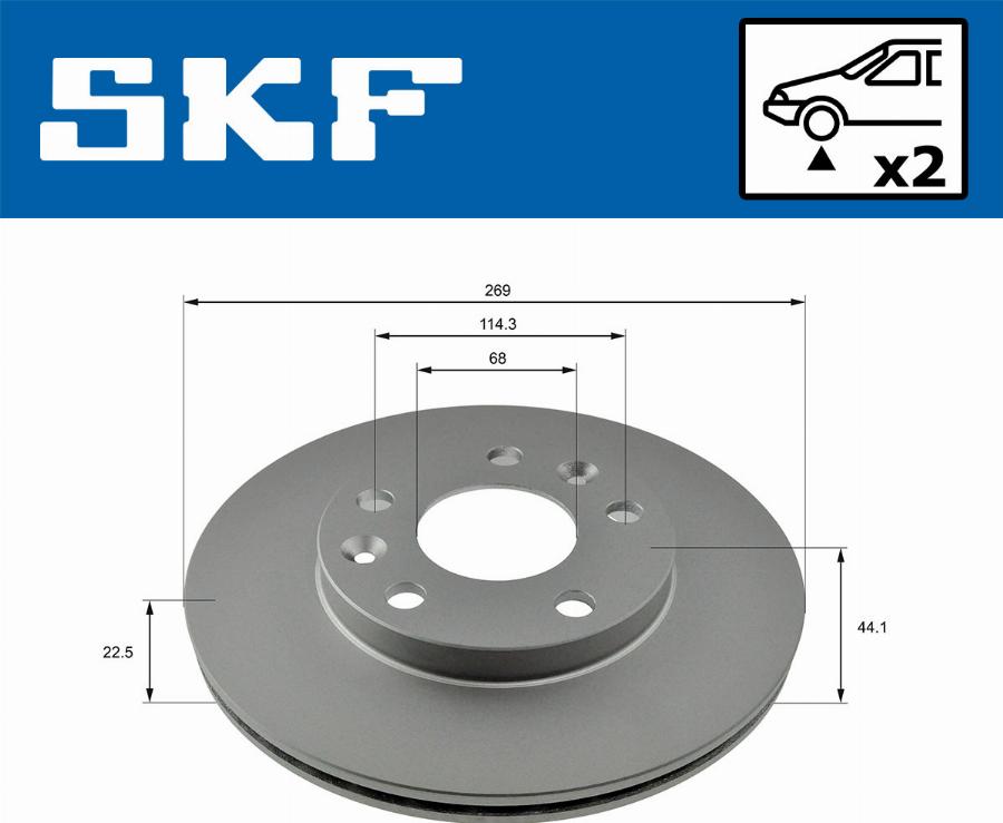 SKF VKBD 81052 V2 - Kočioni disk www.molydon.hr