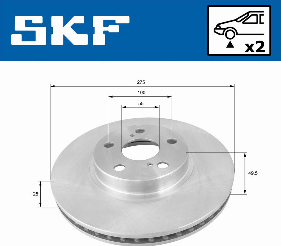 SKF VKBD 81081 V2 - Kočioni disk www.molydon.hr