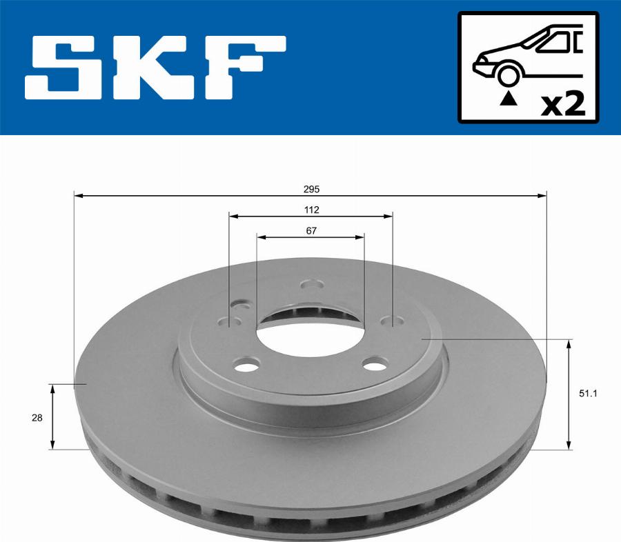 SKF VKBD 81070 V2 - Kočioni disk www.molydon.hr