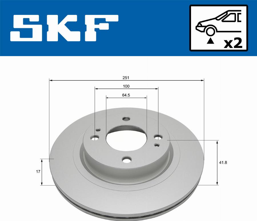 SKF VKBD 81167 V2 - Kočioni disk www.molydon.hr