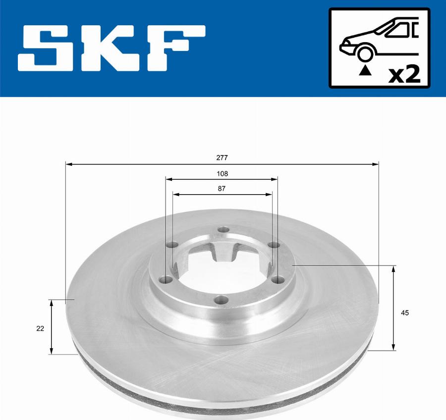 SKF VKBD 81126 V2 - Kočioni disk www.molydon.hr