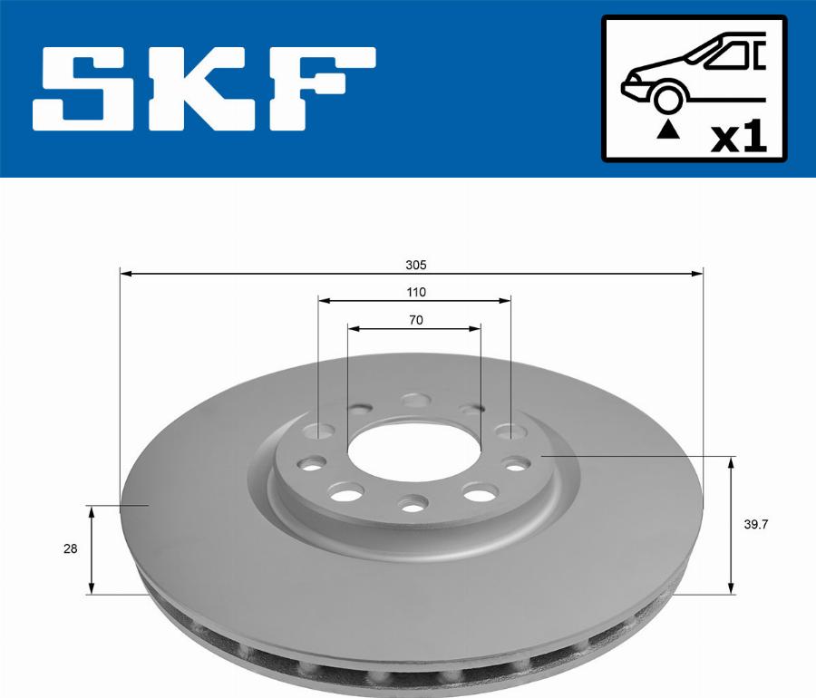 SKF VKBD 81301 V1 - Kočioni disk www.molydon.hr