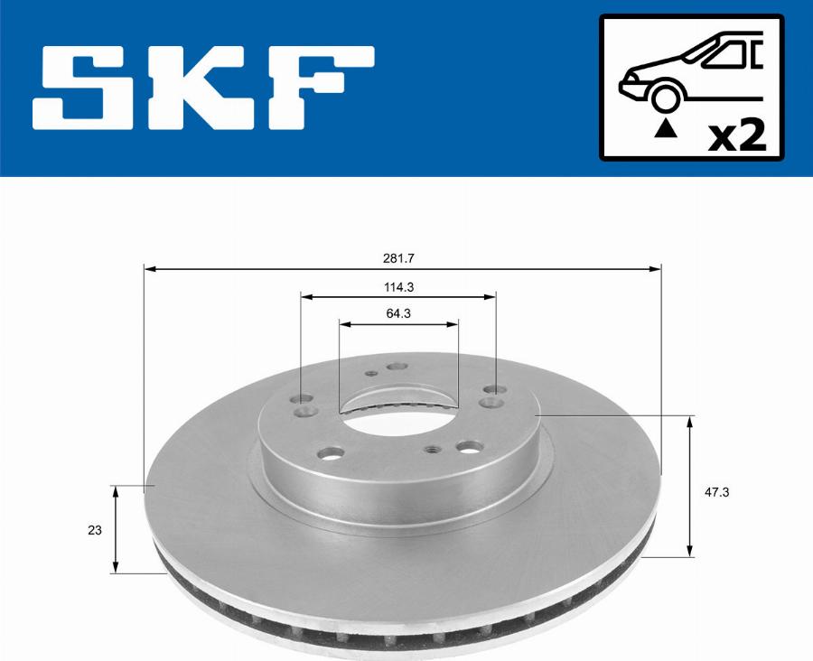 SKF VKBD 81302 V2 - Kočioni disk www.molydon.hr