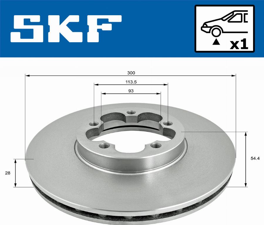 SKF VKBD 81286 V1 - Kočioni disk www.molydon.hr