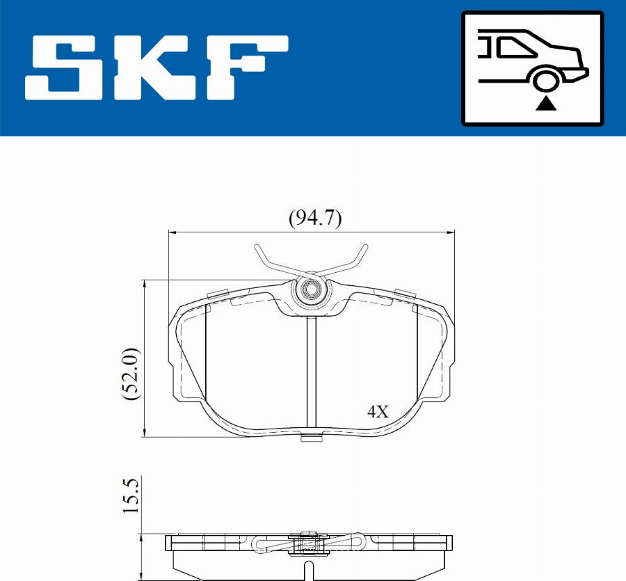 SKF VKBP 90938 - Komplet Pločica, disk-kočnica www.molydon.hr