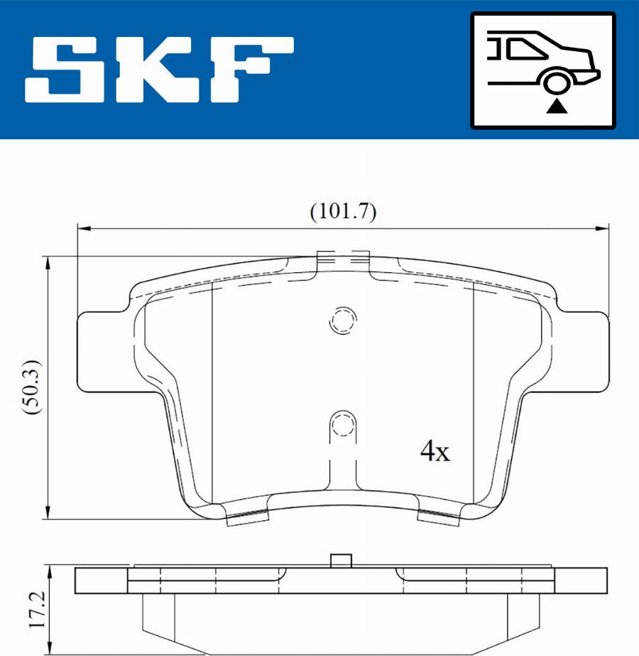 SKF VKBP 90407 - Komplet Pločica, disk-kočnica www.molydon.hr