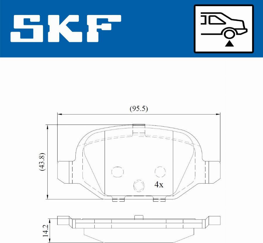 SKF VKBP 90414 - Komplet Pločica, disk-kočnica www.molydon.hr