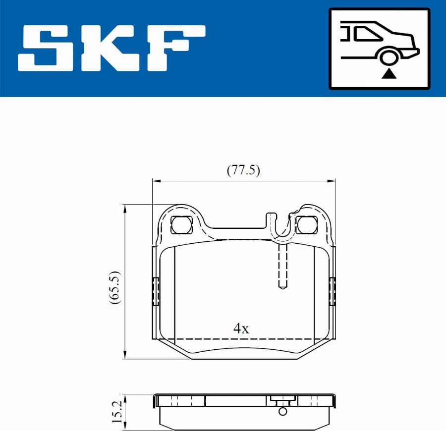 SKF VKBP 90482 - Komplet Pločica, disk-kočnica www.molydon.hr